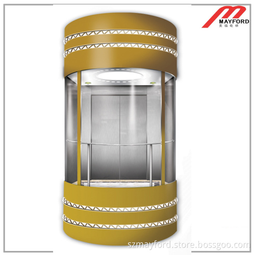 High Quality Panoramic Elevator with Round Shape